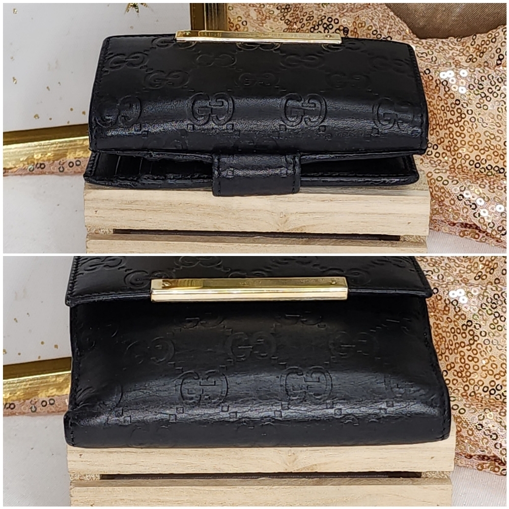 Gucci GG Guccissima Lambskin French flap Bifold Wallet PRISTINE CONDITION W/ Box - Picture 6 of 17